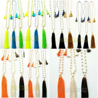 fresh water pearls tassel necklace wholesale price 40 pieces free shipping